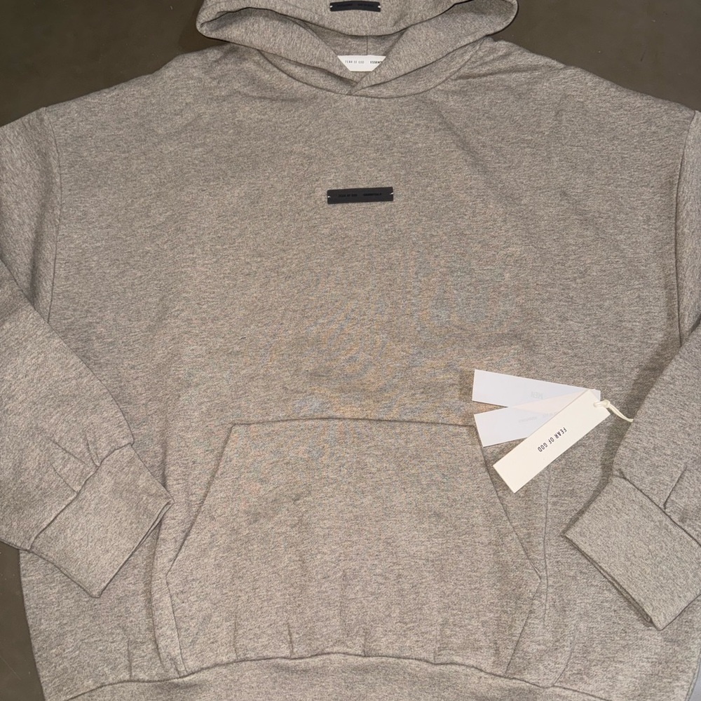 Fear of God Heather Gray Hoodie